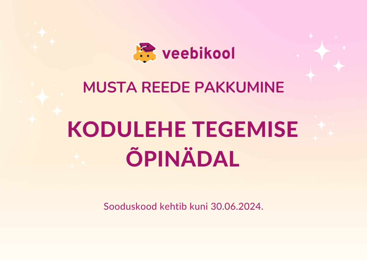 Kodulehe õpinädala ekstra küsimuste ja vastuste töötuba