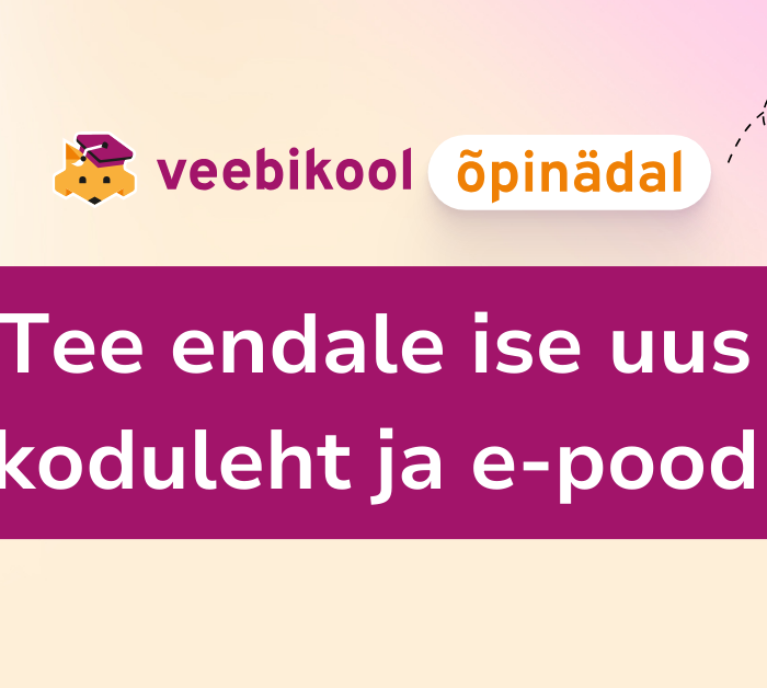 Tasuta õpinädal: Tee endale uus koduleht