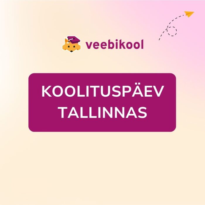 Tee oma koduleht ühe päevaga valmis! – Tallinnas