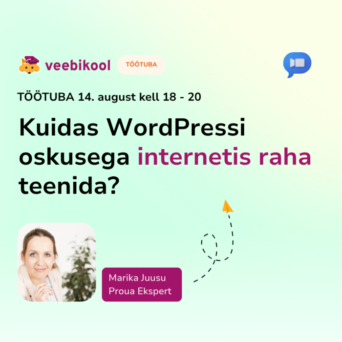 Kuidas WordPressi oskusega internetis raha teenida?