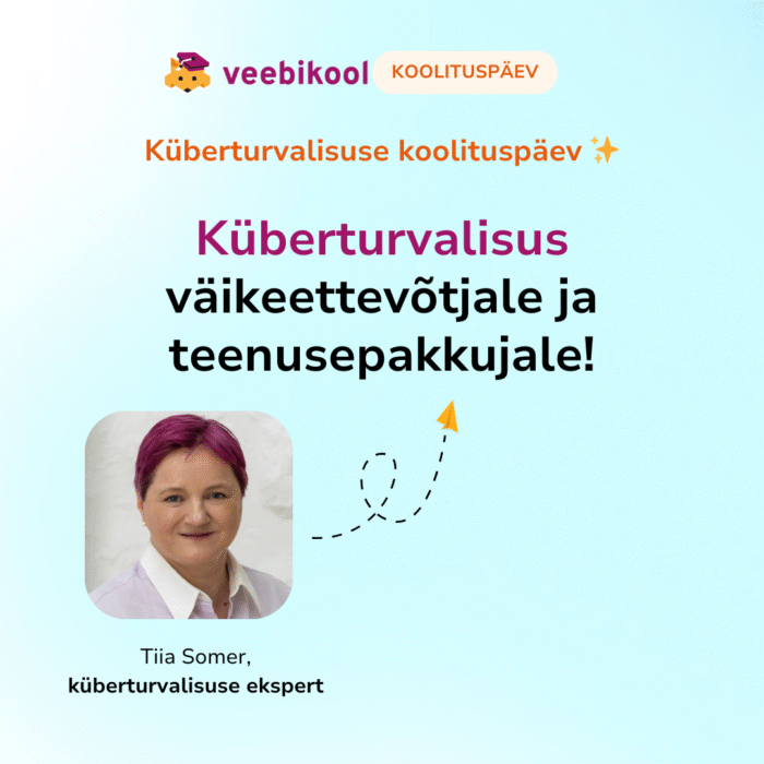 Küberturvalisuse koolitus väikeettevõtjatele ja teenusepakkujatele