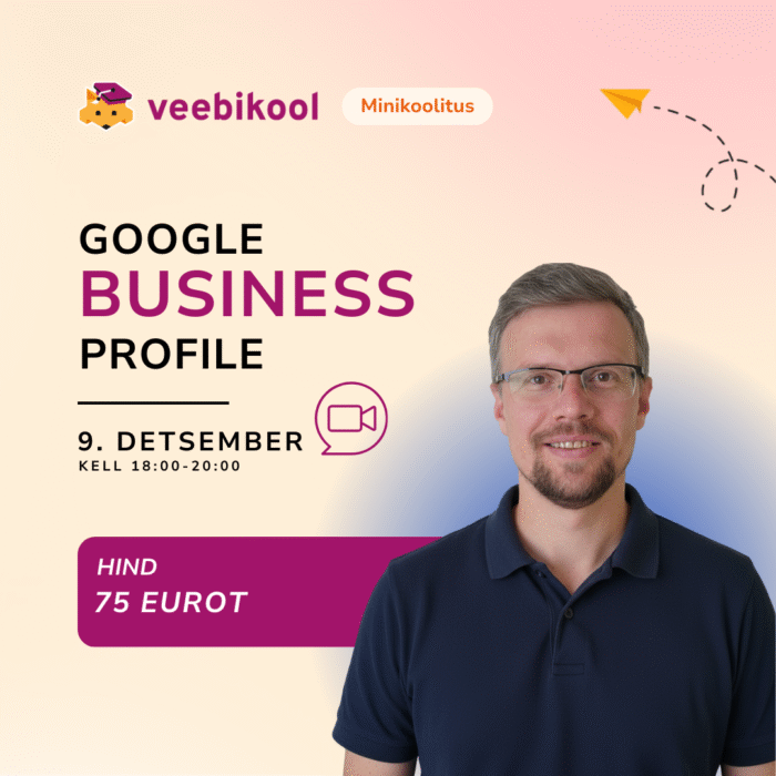 Google Business profiili seadistamine - Feliks Stavitski