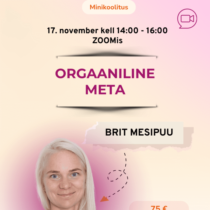 Orgaanilise sotsiaalmeedia koolitus, Brit Mesipuu