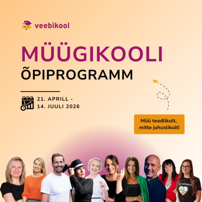 Sissemakse Müügikooli õpiprogrammi, eripakkumine 2.osamakse