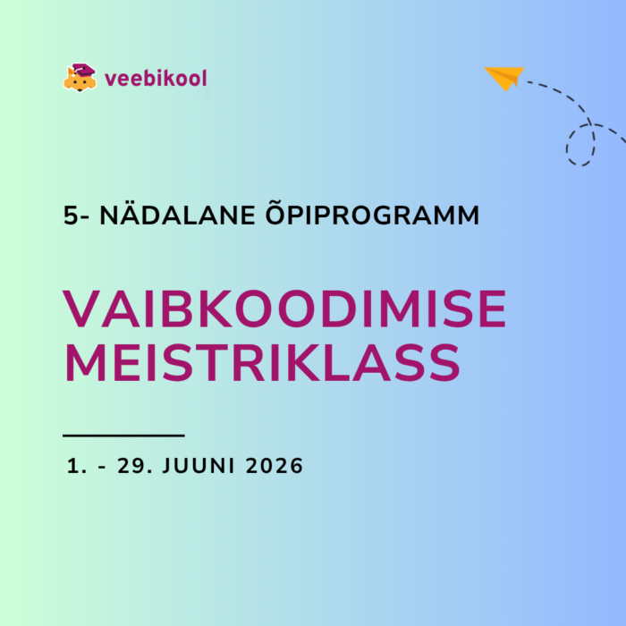 Vaibkoodimise 3. meistriklassi teine osamakse